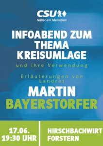 Infoabend Kreisumlage